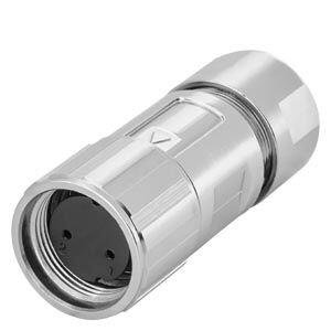 SIEMENS BRAKE CONNECTOR STRAIGHT FOR S-1FL6 HI 2-POLE INSULATOR UNION NUT 2X SOCKET CONTACT (0.5-0.75 MM2) FOR CABLE DIAMETER 6-8 MM