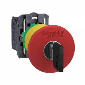 SCHNEIDER ELECTRIC KIRMIZI ÇAP 40 ACİL DURDURMA KAPATMA BUTONU ÇAP 22 MANDALLAMA ANAHTARLA BIRAKILAN 1NK 3389110903843 3606480623677