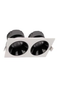 ACK AD10-02610 2X18W 4000K Ilık Beyaz Kare Downlight Sıva Altı Led Spot