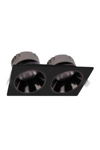 ACK AD10-02631 2X18W 6500K Beyaz Kare Downlight Sıva Altı Led Spot