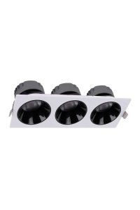 ACK AD10-03730 3X25W 6500K Beyaz Kare Downlight Sıva Altı Led Spot