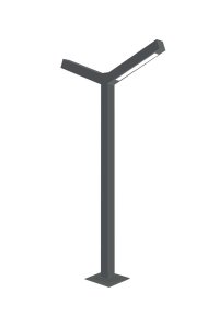 ACK AG43-09701 2x30 3000K Günışığı 300cm Alsa Bahçe Aydınlatma Direği