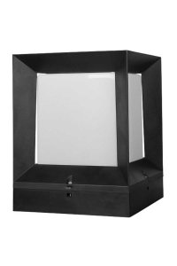 ACK AG55-07021 E27 Siyah PC Set Üstü Bahçe Armatürü