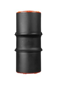 ACK AG56-06150 GU10 Turuncu Cam Siyah Bahçe Duvar Apliği