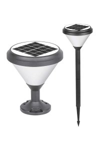 ACK AG60-07801 8W/h 3000K Yuvarlak Solar Led Bahçe Armatürü
