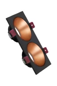 ACK AH03-07321 Rose Gold Siyah Çift Kare Spot Kasası