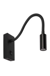 ACK AH09-00301 3W 3000K Günışığı Siyah Led Spiralli Aplik