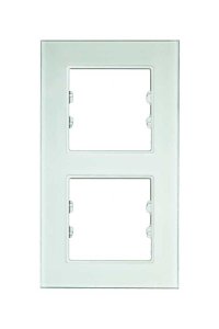 Asfir Schneider Asfora İkili Beyaz Anahtar Priz Çerçevesi