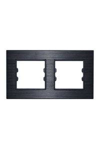 Asfir Schneider Asfora İkili Siyah Anahtar Priz Çerçevesi