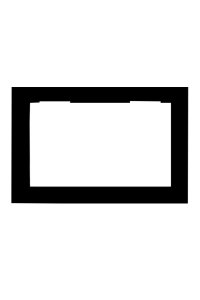 Audio 001293A 4.3 inç Siyah Sıva Altı Diafon Çerçevesi