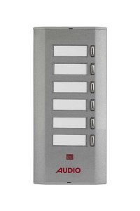 Audio 006225E E06 6lı Konsept Serisi Tek Butonlu Zil Paneli