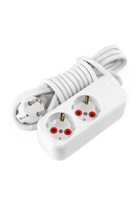 Ayka 77 200 05 5 Metre İkili Topraklı Klemensli Grup Priz