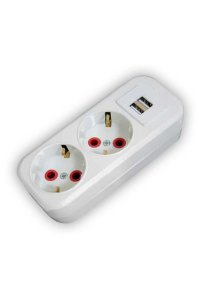 Ayka 77 202 00 2li Usb Çıkışlı Topraklı Grup Priz