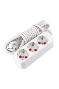 Ayka 77 300 101 10 Metre Üçlü Topraklı Grup Priz