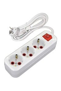 Ayka 77 3301 07 7m 3lü Anahtarlı Topraklı Ups Grup Priz