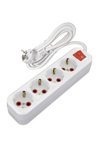 Ayka 77 401 05 5 Metre Dörtlü Anahtarlı Klemensli Grup Priz