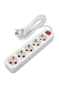 Ayka 77 501 03 3 Metre Beşli Anahtarlı Klemensli Grup Priz