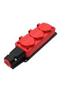 Bemis BV6-1402-3613 IP54 Monofaze Kauçuk 3lü Grup Priz