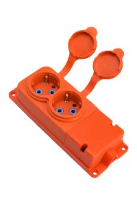 Bylion 2KMP-O IP44 1x16A İkili Kauçuk Grup Priz