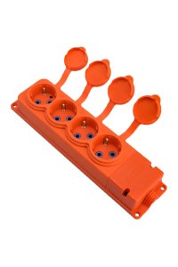 Bylion 4KMP-O IP44 1x16A Dörtlü Kauçuk Grup Priz