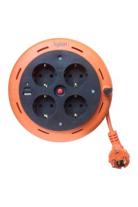 Bylion PHE-05310-F USB/C 3x1,0 TTR USB/C 5m Uzatmalı Kablo Makarası