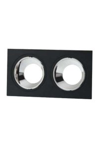 Cata CT-5054 2li Gu10 Siyah-Platin Jaguar Kare Spot Kasası