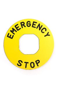 Emas BET60P 60mm Plastik Etiket Acil Stop Buton
