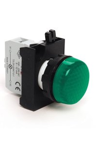 Emas CP0Y0XY Yeşil Led Kontak Bloklu Sinyal Lambası