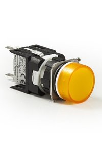 Emas D080YXS 16mm Sarı D Tipi Led Yuvarlak Sinyal Lambası