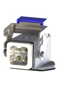 Emas EBM04FE46 10A 4 Kontaklı Metal Eğik Makine Fişi