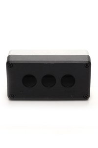 Emas P3BOS Üçlü Siyah-Gri Boş Kumanda Kutusu