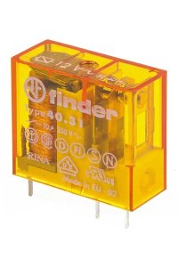 Finder 40.31.8.012.0000 1CO 10A 12V AC Minyatür Pcb Röle