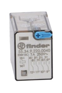 Finder 55.34.9.220.0040 4CO 7A Minyatür Genel Amaçlı Röle