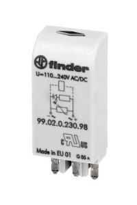 Finder 99.02.0.230.98 Yeşil Led Varistör Modül