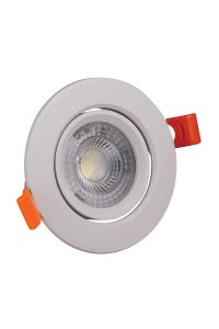 Forlife FL-2067 4000K Ilık Beyaz 5W Beyaz Kasa Mercekli Cob Led Spot Lamba