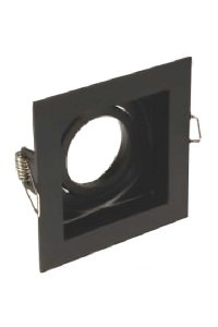 Global K2 KDA824 50W GU5.3 Siyah Metal Kare Spot