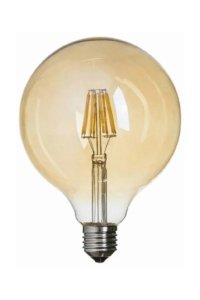 Global K2 KES607 8W E27 2700K Sarı G125 Led Flamanlı Rustik Ampul