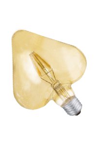 Global K2 KES611 6W E27 2700K Sarı Kalp Led Rustik Ampul