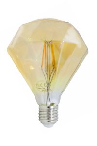 Global K2 KES612 6W E27 2700K Sarı Elmas Led Rustik Ampul