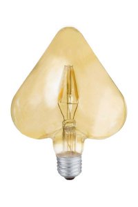 Global K2 KES635 6W E27 2700K Sarı Kalp Led Rustik Ampul