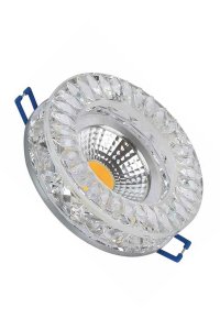 Global K2 KKS158 5W 3000K Yuvarlak Kristal Led Spot Armatür