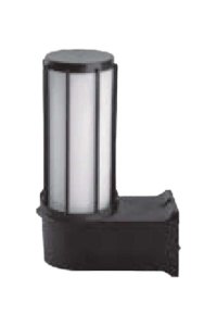 Global KBA760 E27 IP54 ABS Siyah Kafesli Bahçe Duvar Apliği