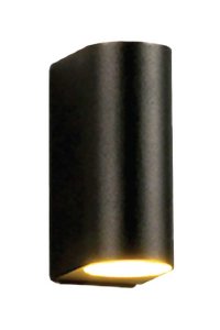 Global KDA744 6W IP40 3000K Günışığı Venüs ABS Kare Siyah Led Aplik