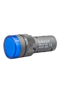 Gwest 16-M 220V 16mm Mavi Ledli Sinyal Lambası