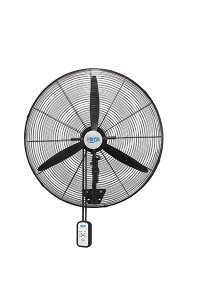 Hims HEF-DK650 190W 65 cm Siyah 3 Kanat Kumandalı Sanayi Tipi Duvar Vantilatörü