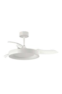 Kaşkar Taflan AYD-20 30W 49cm Beyaz Gizli 3 Kanatlı Uzaktan Kumandalı Lambalı Tavan Vantilatörü