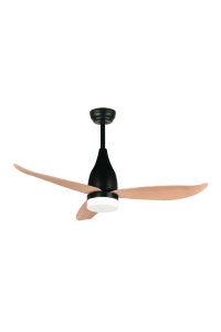 Kaşkar Taflan D52070 35W 132cm ABS Mat Siyah 3 Kanatlı Uzaktan Kumandalı Lambalı Tavan Vantilatörü