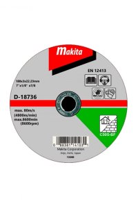Makita D-18736 50 Adet 180x3mm Düz Flex Taş