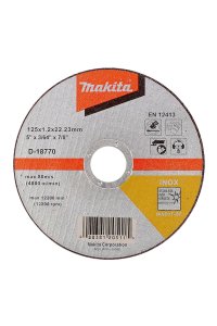 Makita D-18770 100 Adet 125x1.2mm İnce Düz Flex Taş