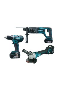Makita DLX3052TJ1 (DGA504+DHR241+DDD456) Akülü Combo Kit